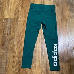 Adidas green leggings